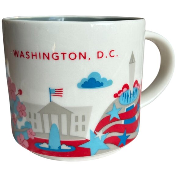STARBUCKS 2015 You Are Here WASHINGTON D.C, Mug Cup Ceramic 14 oz - Picture 1 of 14